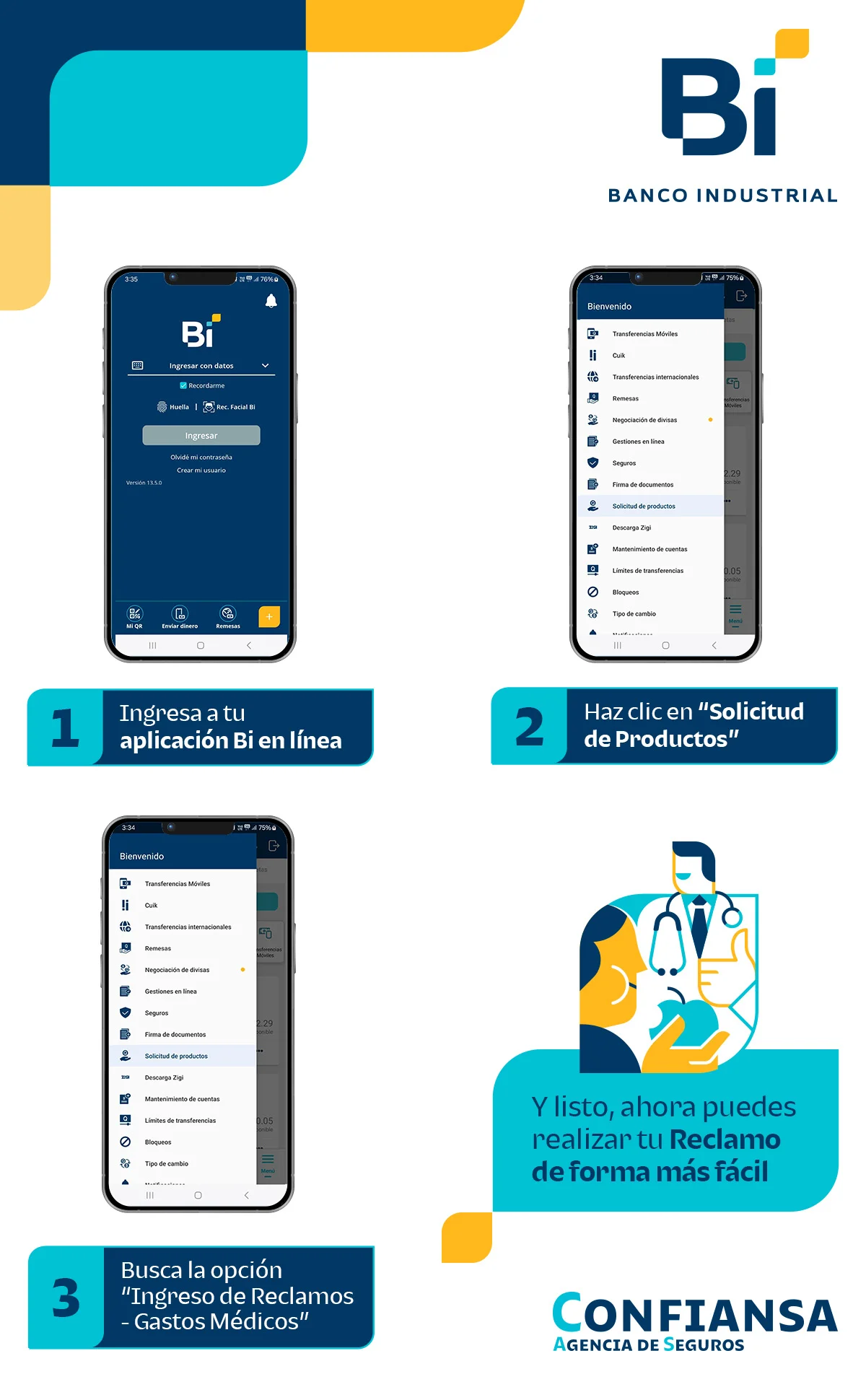 Reclamos-Gastos-Medicos-APP Reclamo de gastos médicos desde Bi en Línea APP